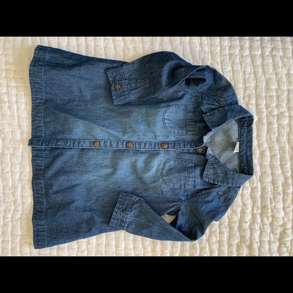 Old Navy chambray collared button up dress
